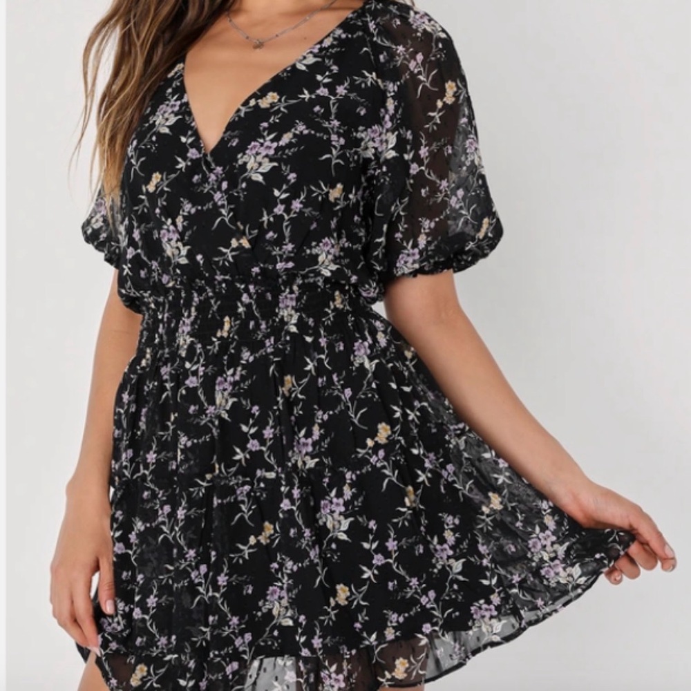 Lulus Forever in Bloom Tiered Mini Dress